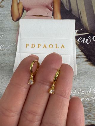 Pendientes PDPAOLA plata y baño de oro