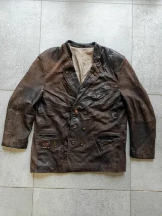 Chaqueta Cuero Bávara Vintage XL