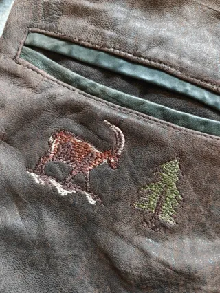 Chaqueta Cuero Bávara Vintage XL