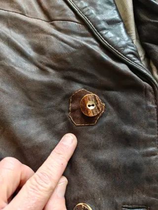 Chaqueta Cuero Bávara Vintage XL