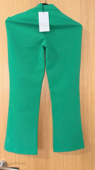 Pantalón Zara Verde Talla S