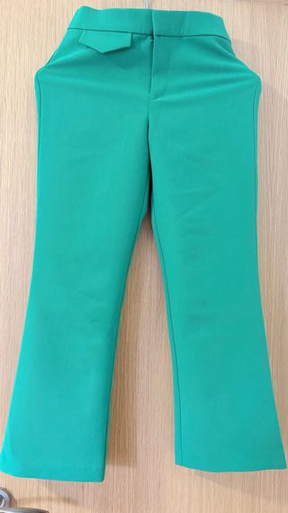 Pantalón Zara Verde Talla S