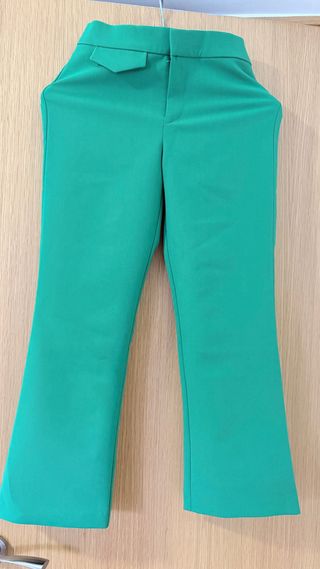 Pantalón Zara Verde Talla S