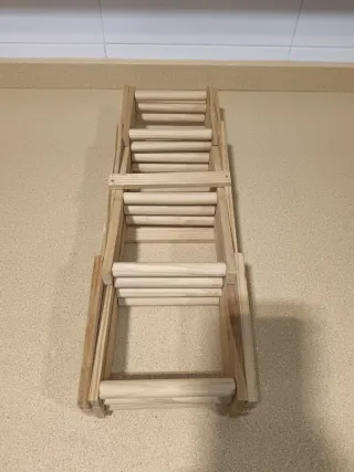 Botellero extensible de madera