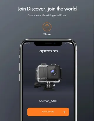 Cámara de Acción Apeman A100 4K