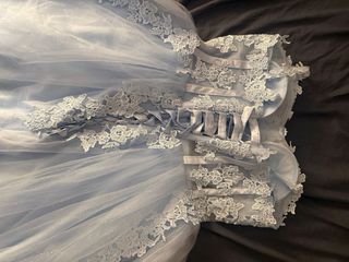 Vestido de 15 años azul cielo