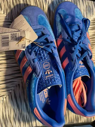 Adidas Gazelle Indoor W Azul/Rosa Talla 39⅓