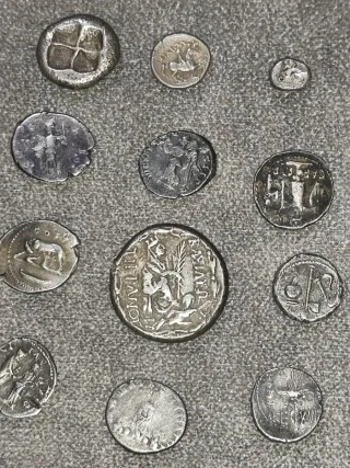 Lote monedas romanas de plata