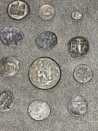 Lote monedas romanas de plata