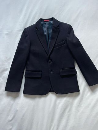 Traje Ceremonia Niño azul y Gris