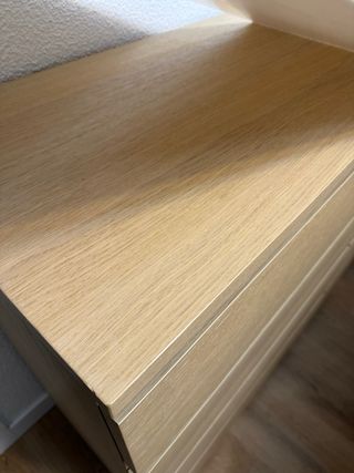 Comodino Malm Ikea in Legno e Vetro
