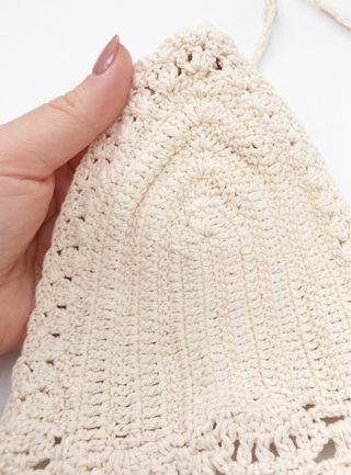 Top Crochet Hecho a Mano Beige