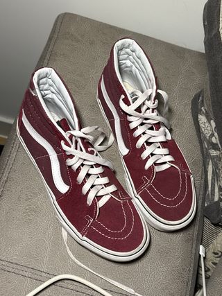 Zapatillas Vans Altas granate