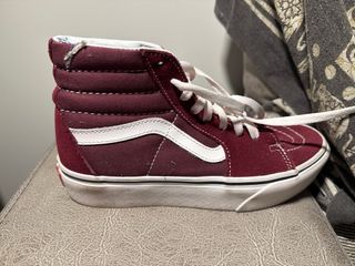 Zapatillas Vans Altas granate