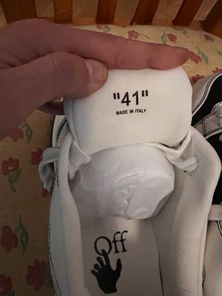 Zapatillas Off White Talla 41 Negras y Blancas