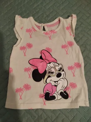 Camiseta Minnie Mouse 3-6 meses