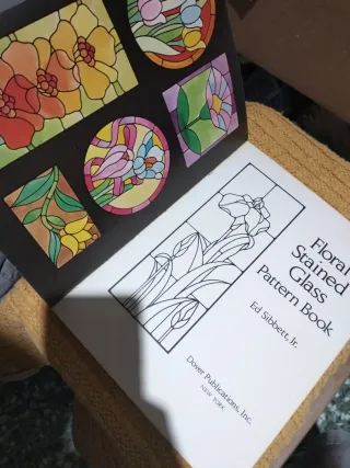 Floral Stained Glass Pattern Book
