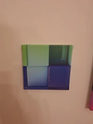 Quadro moderno stampa su tela cubi colorati