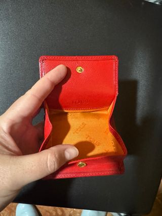Monedero Tous Piel Rojo