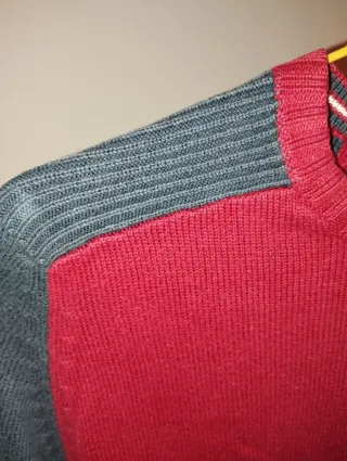 Jersey Tommy Hilfiger Rojo y Gris