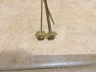 Conjunto Agujas Traseras Doradas niña