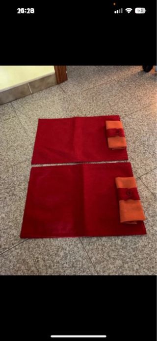 Set 2 Tovagliette Rosso Arancio Maison du Monde