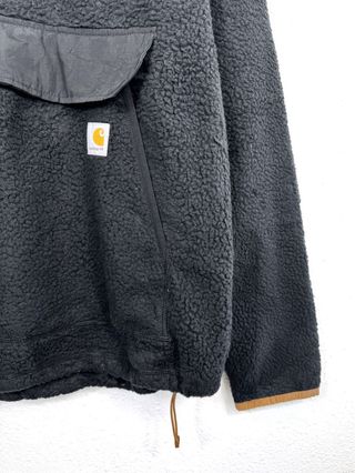 Forro Polar Carhartt Botones Oversize Retro Negro