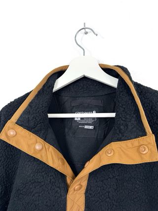 Forro Polar Carhartt Botones Oversize Retro Negro