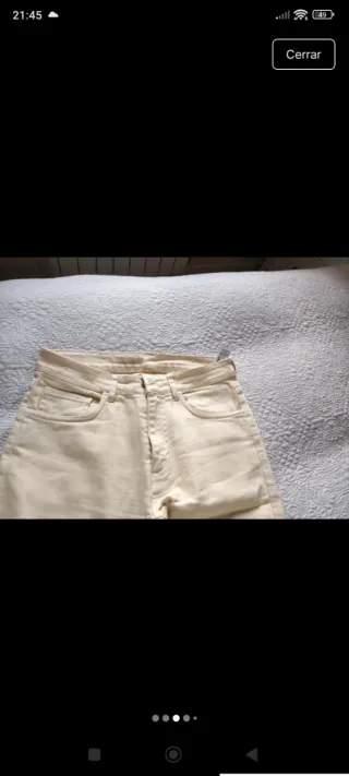 Pantalón Skinny Zara ,color vainilla