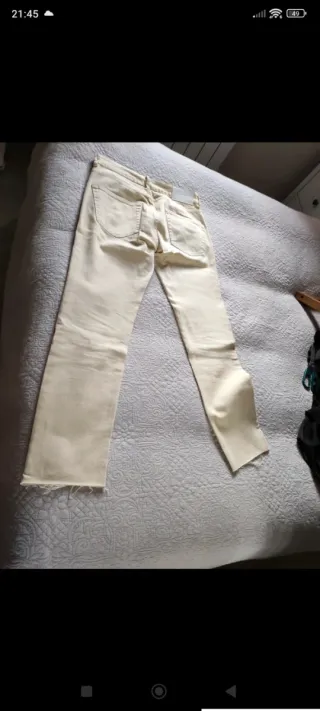 Pantalón Skinny Zara ,color vainilla