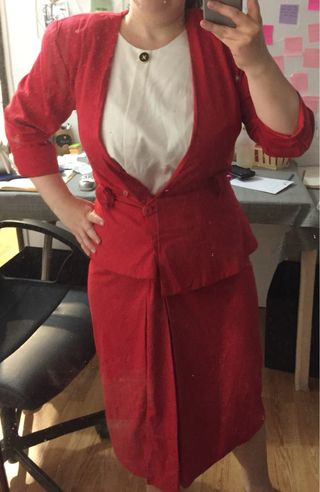 Vestido Vintage Rojo Studio 1 - 1960s