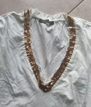 Canotta Roberto Cavalli con paillettes