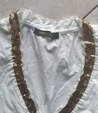 Canotta Roberto Cavalli con paillettes