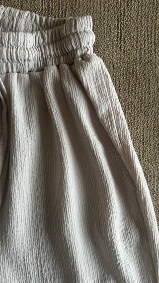 Pantalón lino blanco