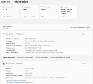Ordenador i3 8GB SSD Windows 11 Office 2021