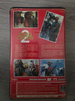 Cortocircuito 2 VHS Leer