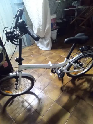 Bicicleta Plegable Blanca