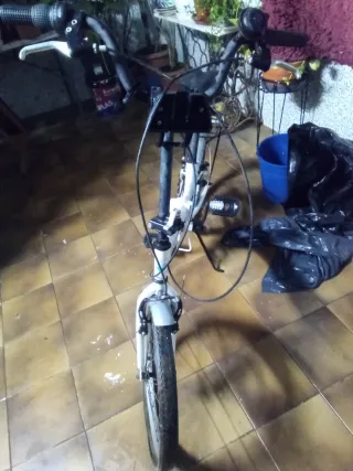 Bicicleta Plegable Blanca