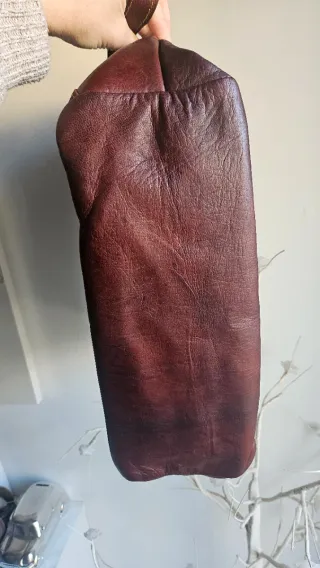 Bolso shopper de piel marrón