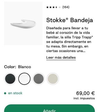 Complementos Trona Stokke bandeja+ almacenaje+set