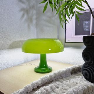 Lámpara de mesa vintage verde