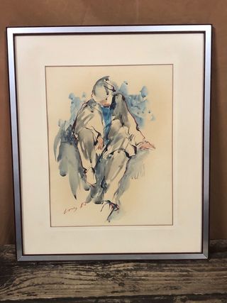 Acuarela original Lory 1985