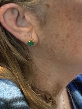 Anillo y pendientes esmeraldas 7.35 Ct