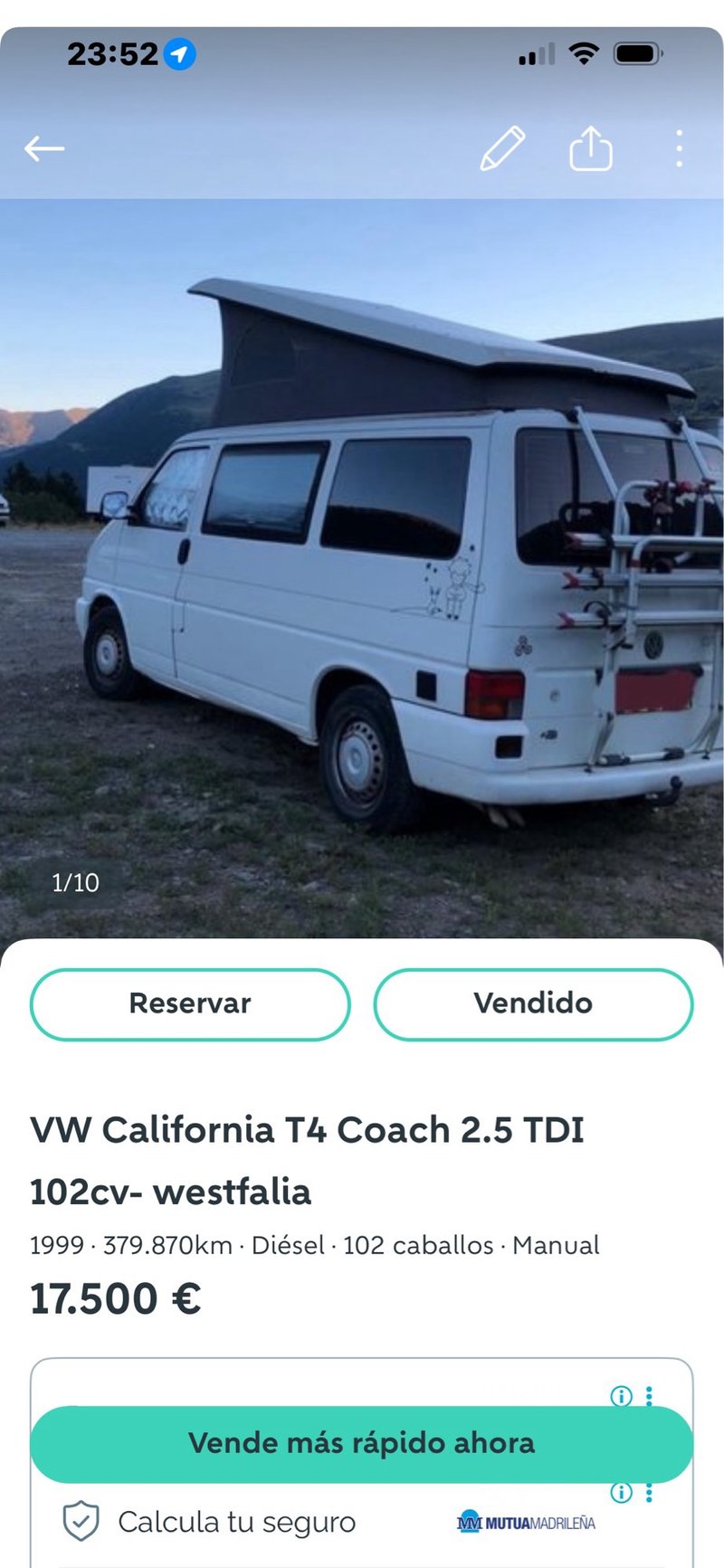 VW California T4 Coach 2.5 TDI 102cv- westfalia - foto 1