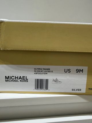 Zapatillas Michael Kors Blancas y Plateadas