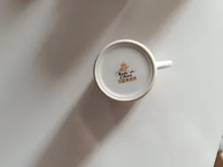 Juego de tazas y platos de café de porcelana