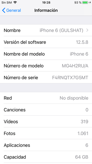 iPhone 6 64GB Argento