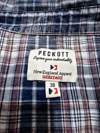 Peckott Plaid Button-Up Shirt Ref-77100