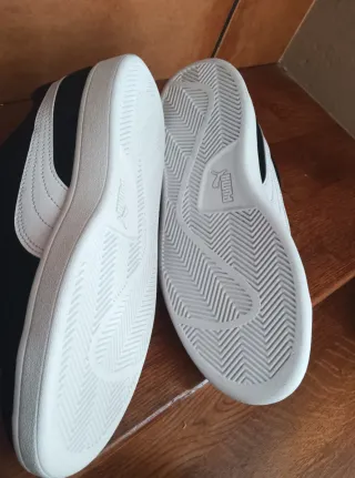 Sneakers Puma per bambini nere e bianche