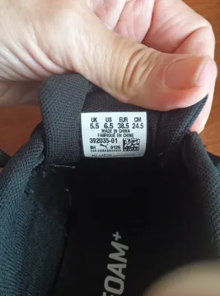 Sneakers Puma per bambini nere e bianche